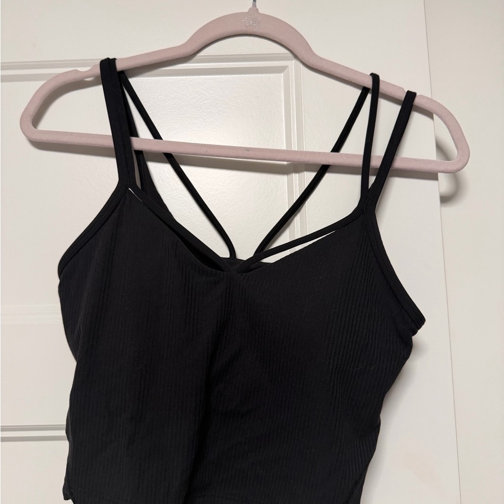 Black Strappy LULULEMON Tank Top